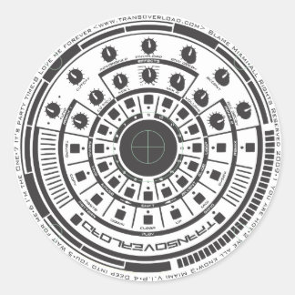 Revolution Runder Aufkleber