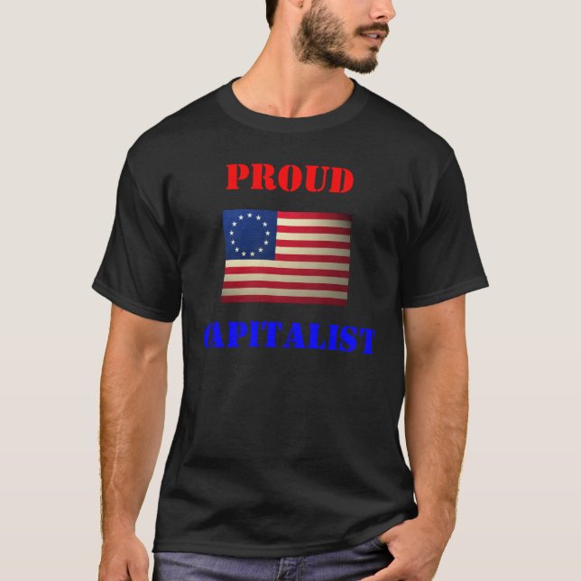 Revolutionär-Kriegflagge, stolz, Kapitalist T-Shirt (Vorderseite)