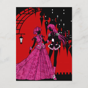 Revolutionäre Girl Utena   Anthy & Utena Postkarte