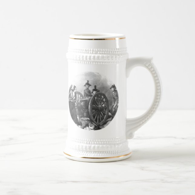 Revolutionäre Kriegs-Molly-Krug-Kanone Bierglas (Rechts)
