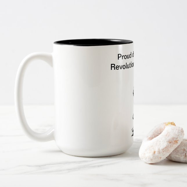 Revolutionärer Krieg Veteran hat Zwei-Tone-Kaffee- Zweifarbige Tasse (Mit Donut)