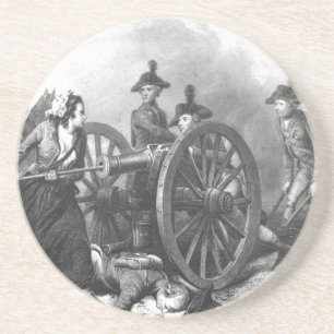 Revolutionärer Kriegmolly-Krug-Kanonen-Untersetzer Untersetzer