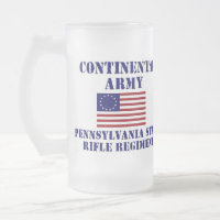 Revolutionäres Kriegs-Pennsylvania-Regiment-Glas
