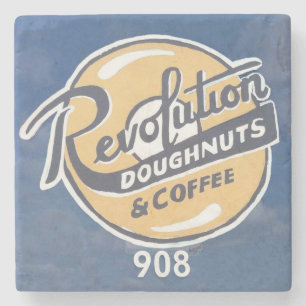 Revolutions-Krapfen, Decatur, GA. Marmorstein Co Steinuntersetzer