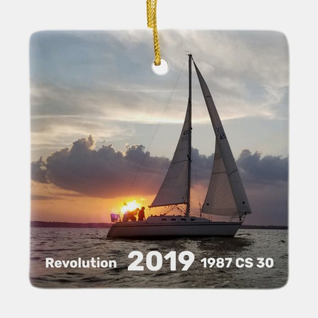 Revolutionssegelfahrer-Abend 2019 Keramikornament (Vorderseite)