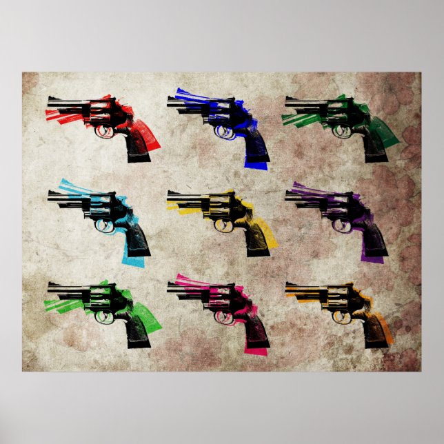 Revolver Pop Art Poster (Vorne)