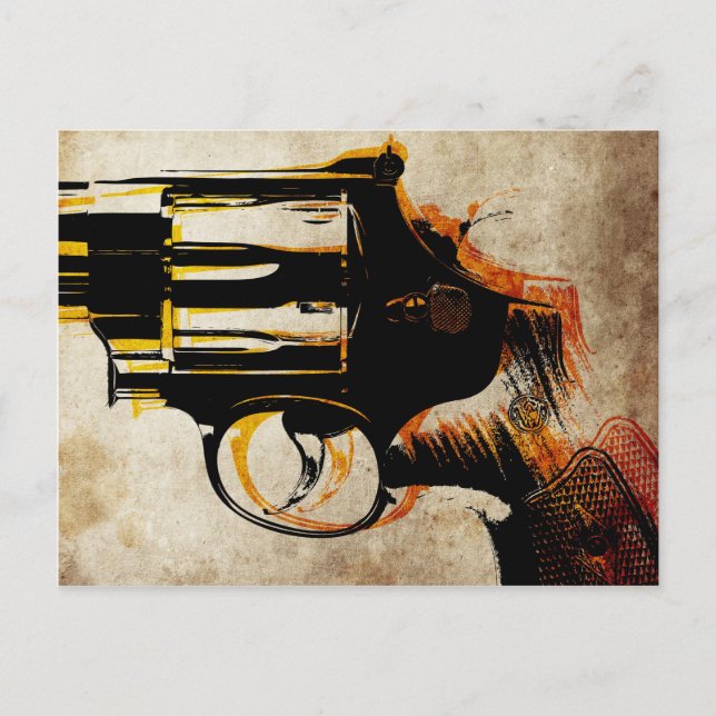 Revolver Trigger Postkarte (Vorderseite)
