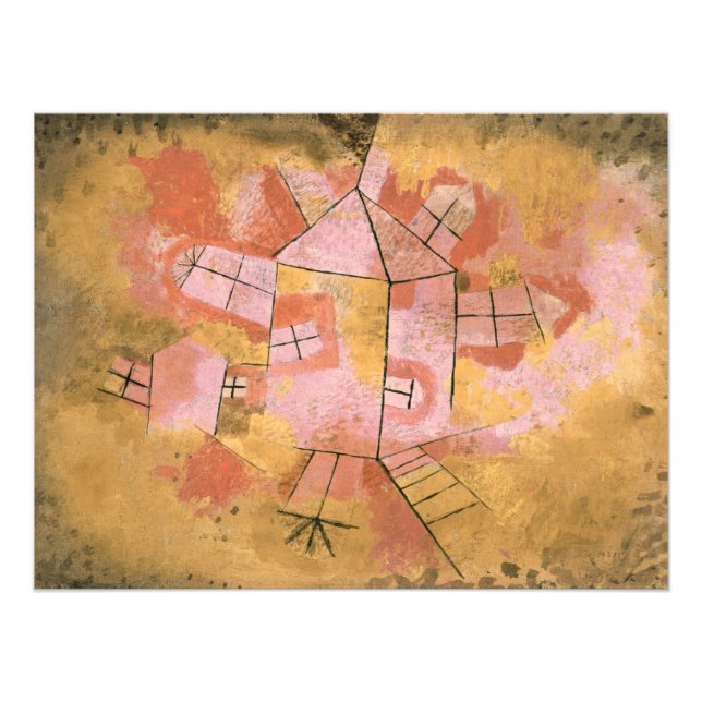 Revolving House von Paul Klee Fotodruck (Vorne)