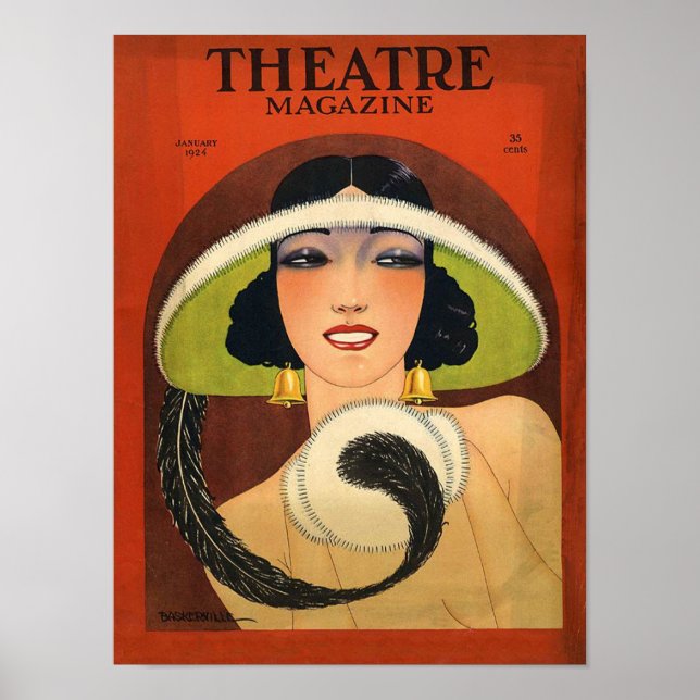 Revue de théâtre 1924 Déco Vintage (Devant)
