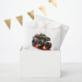 "Revved Up & Ready to Roll" Monster Truck Geburtst Geschenktütchen