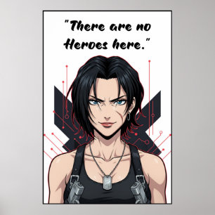Revy – Black Lagoon Citation Poster Sans Héros