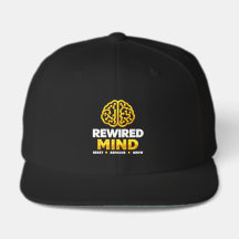 Rewired Mind Logo Hut - Schwarze Baseballkappe