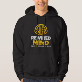 Rewired Mind Logo | Schwarze Denkweise & Selbstver Hoodie
