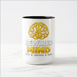 Rewired Mind Logo Tasse - Schwarze Kaffeetasse