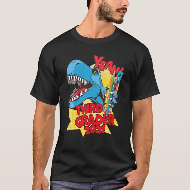 Rex 3Rd Grader 2021 - 2Nd Grad Graduation - Third T-Shirt (Vorderseite)