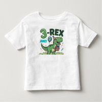 Rex Adorable Dinosaur 3. Geburtstags-Kleinkind-T-S
