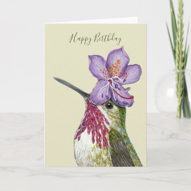 Rex der calliope hummingbird-Karte Karte (Vorderseite)