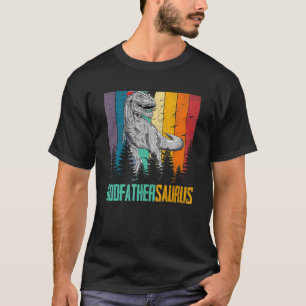Rex Dinosaur Godvater Saurus Familienväter Tag T-Shirt