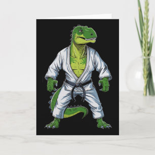 Rex Dinosaur Kampfsport Kampfsportler Jiu-jitsu Karte