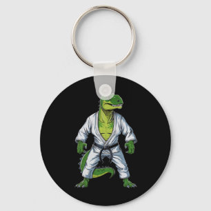 Rex Dinosaur Martial Arts Martial Artist Jiu-jitsu Schlüsselanhänger
