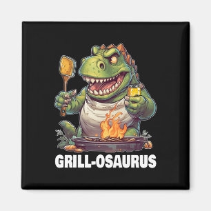 Rex Grillen Dinosaur Funny Vathers Day Grilling Magnet