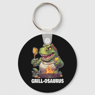 Rex Grillen Dinosaur Funny Vathers Day Grilling Schlüsselanhänger