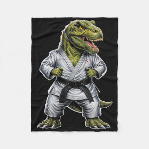 Rex Kampfsport Dinosaurier Karate Jiu-Jitsu Ninja Fleecedecke