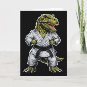 Rex Kampfsport Dinosaurier Karate Jiu-jitsu Ninja  Karte