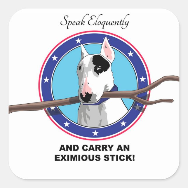 Rex La TV Terrier Parle Éloquemment Stickers (Devant)
