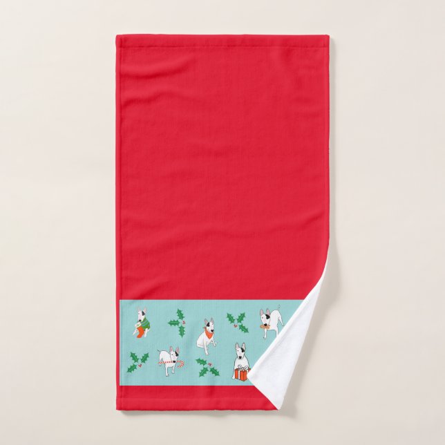 Rex La TV Terrier Serviette de Noël (Serviette à main)