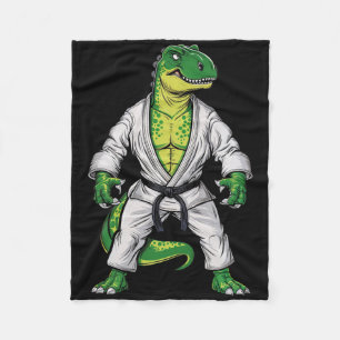 Rex Martial Arts Dinosaur Jiu-jitsu Bjj Karate Fleecedecke