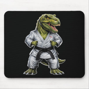 Rex Martial Arts Dinosaur Karate Jiu-Jitsu Ninja  Mousepad