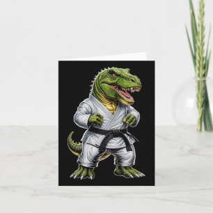 Rex Martial Arts Dinosaur Karate Judo Bjj Fighter Karte