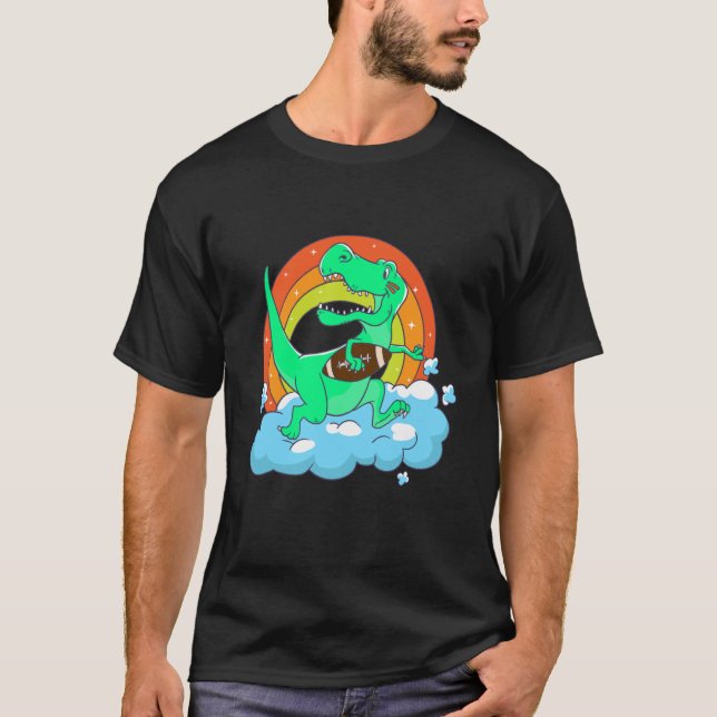 rex playing rugby football T-Shirt (Vorderseite)
