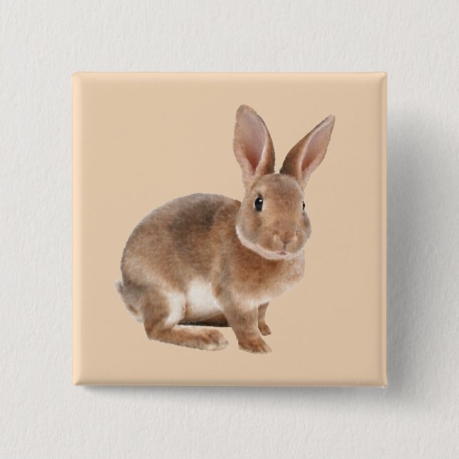 Rex Rabbit Button (Vorderseite)