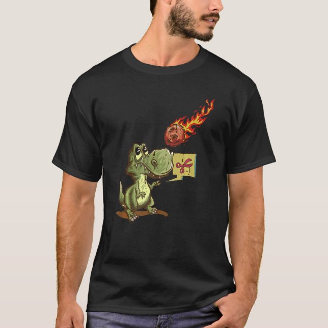 Rex Rock Paper Scissors Comet T-Shirt (Vorderseite)