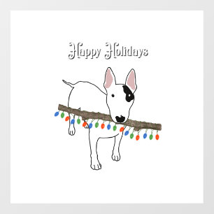 Rex the TV Terrier Happy Holidays window cloning Fensteraufkleber
