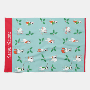 Rex the TV Terrier "Merry, Merry" Geschirrtuch