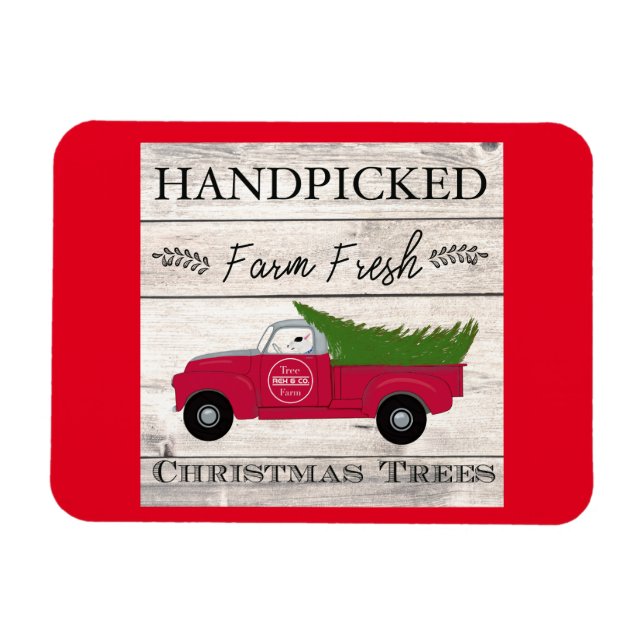 Rex TV Terrier Country Weihnachtsmagnet Magnet (Horizontal)