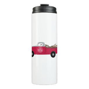 Rex TV Terrier Red Truck Thermosbecher