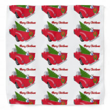 Rex TV Terrier Red Truck Weihnachten
