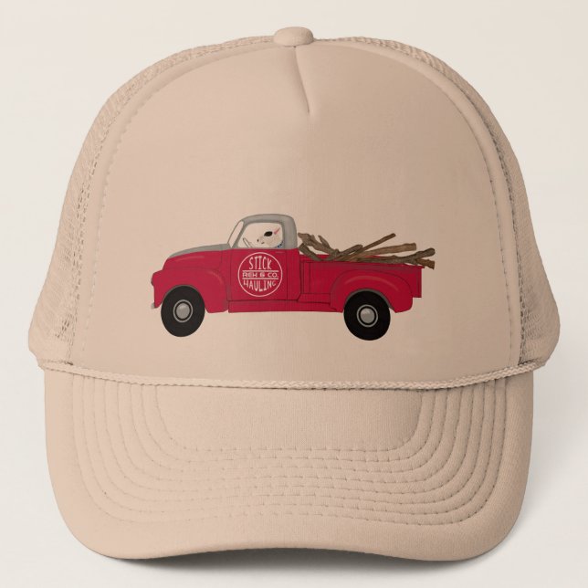 Rex und Red Truck Hut Truckerkappe (Vorderseite)