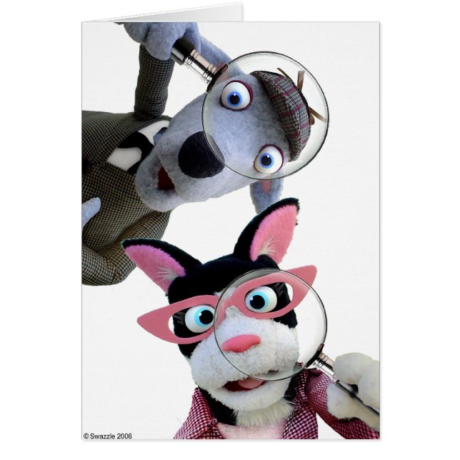 Rex und Stiefel-Karte (Vorne)