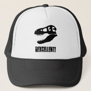 "Rexcellent!" T. rex Dinosaur-Schädel Bedruckt Truckerkappe