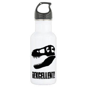 "Rexzellent!" T. rex Skull Trinkflasche