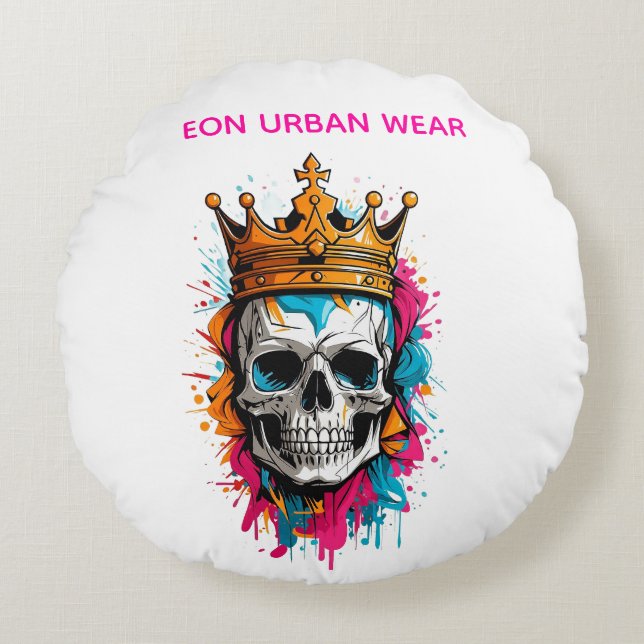 REY CALAVERA  RUNDES KISSEN (Vorderseite)