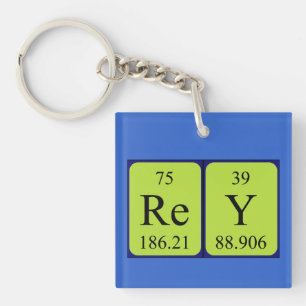 Rey Periodennamenschlüsselring Schlüsselanhänger