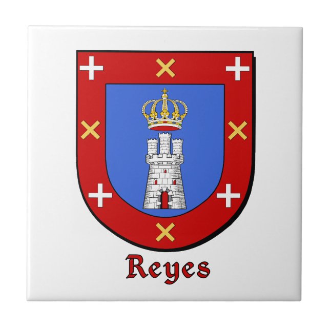 Reyes Family Shield Fliese (Vorderseite)