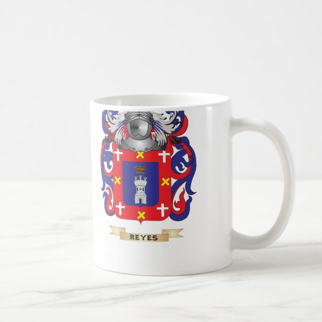 Reyes-Wappen (Familienwappen) Kaffeetasse (Rechts)
