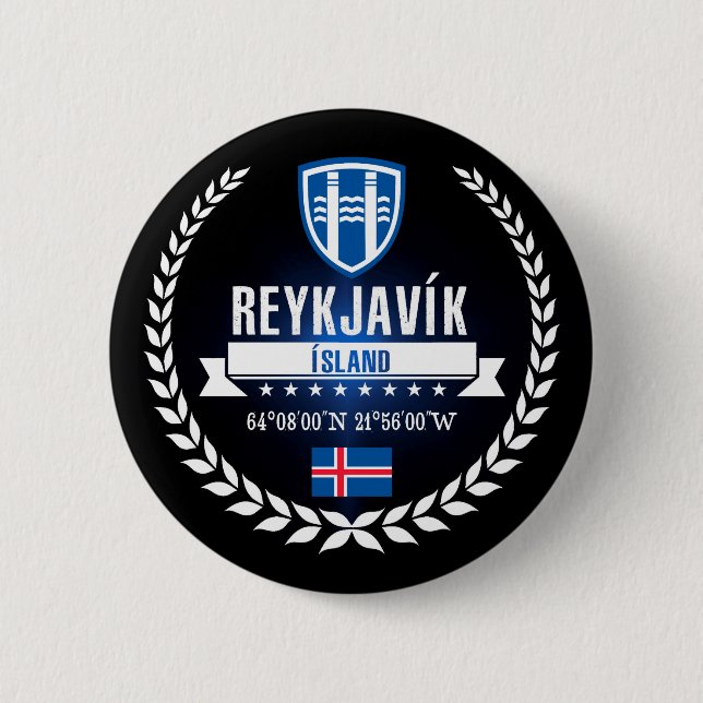 Reykjavík Button (Vorderseite)